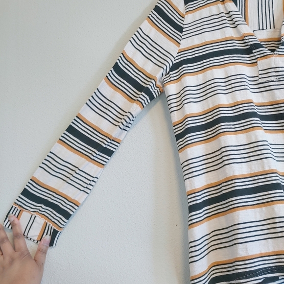 Free People Breaker Striped Tunic Sz S Summer Cover Up Casual Vacation - Picture 4 of 11